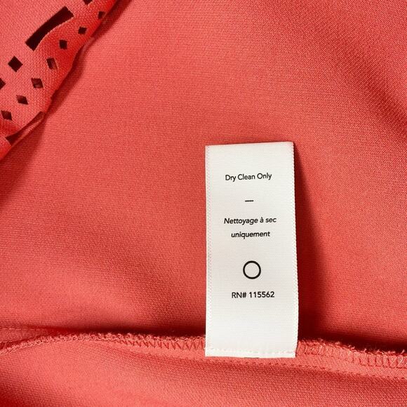 NWOT Likely Women's Solace Long Sleeve Eyelet Laser Cut Out Mini Dress - Picture 4 of 6